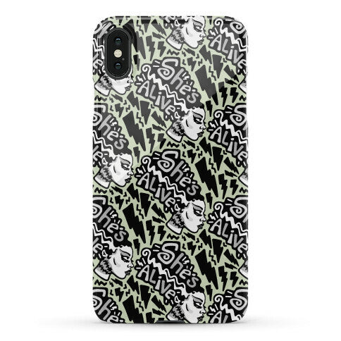 She's Alive Bride of Frankenstein Parody Phone Case