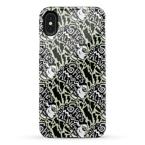 She's Alive Bride of Frankenstein Parody Phone Case