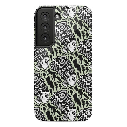 She's Alive Bride of Frankenstein Parody Phone Case