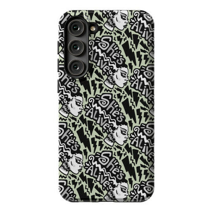 She's Alive Bride of Frankenstein Parody Phone Case