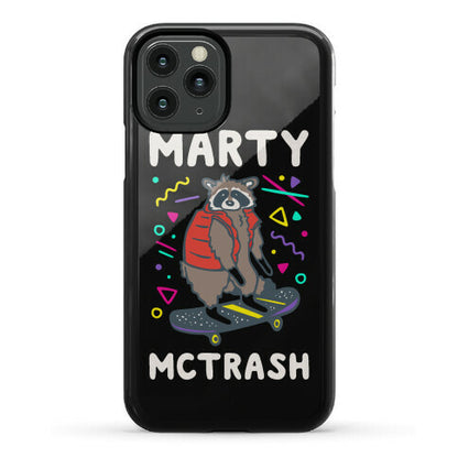 Marty McTrash Raccoon Parody Phone Case