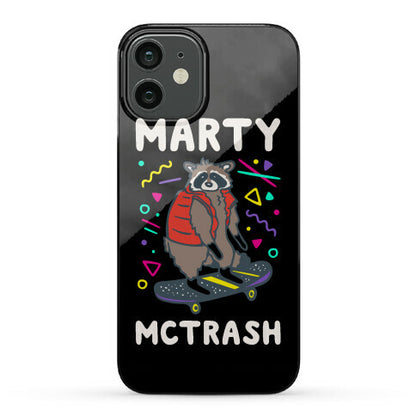 Marty McTrash Raccoon Parody Phone Case