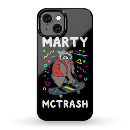 Marty McTrash Raccoon Parody Phone Case