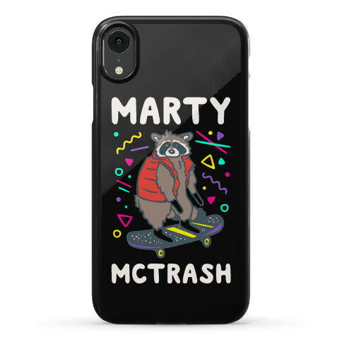 Marty McTrash Raccoon Parody Phone Case
