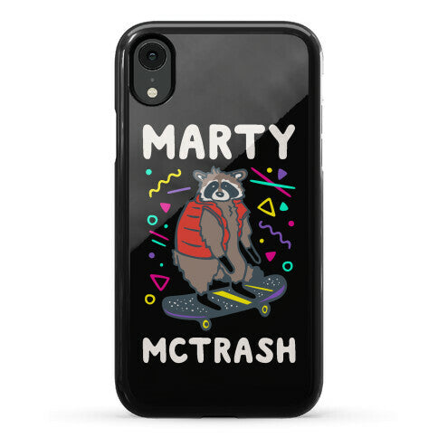 Marty McTrash Raccoon Parody Phone Case