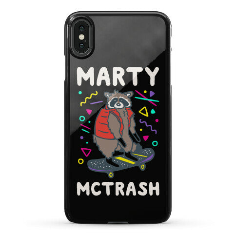 Marty McTrash Raccoon Parody Phone Case