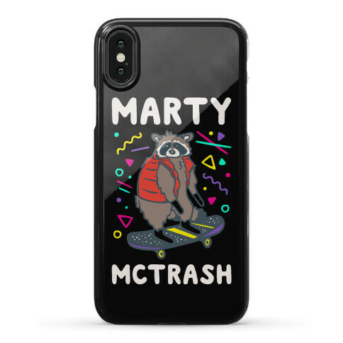 Marty McTrash Raccoon Parody Phone Case