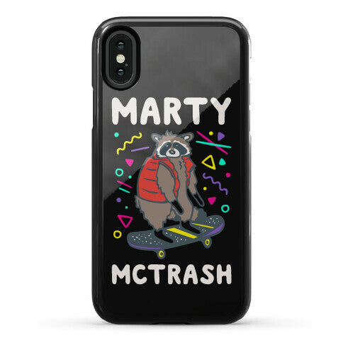 Marty McTrash Raccoon Parody Phone Case