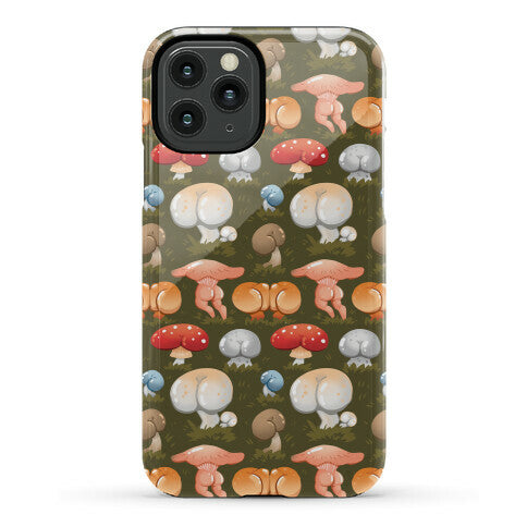 Butt Mushroom Pattern Phone Case
