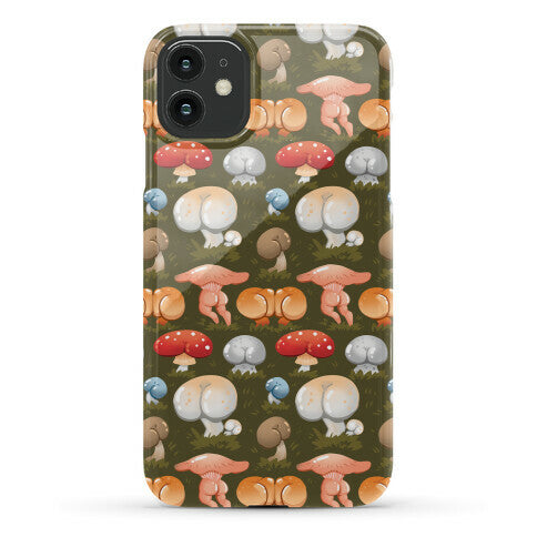 Butt Mushroom Pattern Phone Case