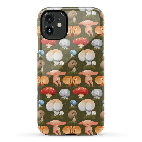 Butt Mushroom Pattern Phone Case