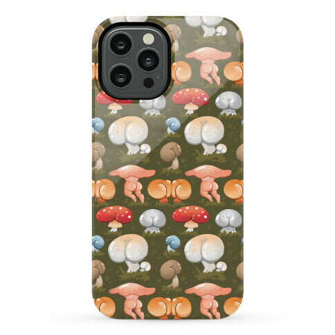 Butt Mushroom Pattern Phone Case