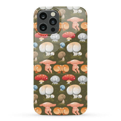 Butt Mushroom Pattern Phone Case