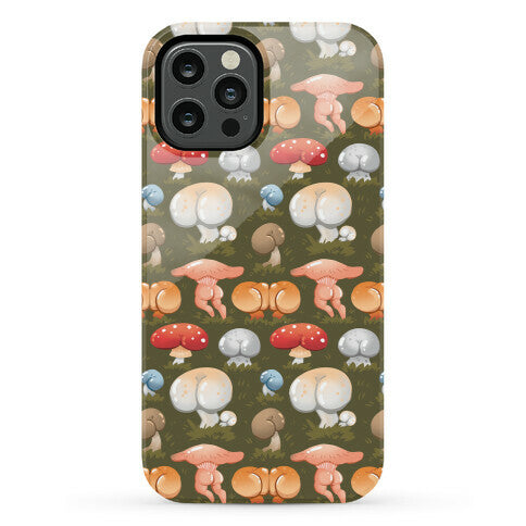 Butt Mushroom Pattern Phone Case