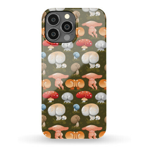 Butt Mushroom Pattern Phone Case