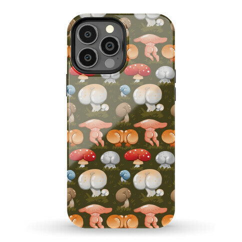 Butt Mushroom Pattern Phone Case