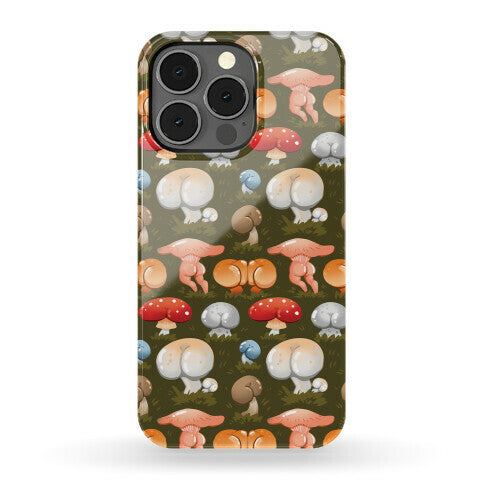 Butt Mushroom Pattern Phone Case