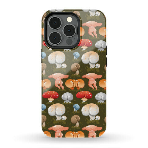 Butt Mushroom Pattern Phone Case