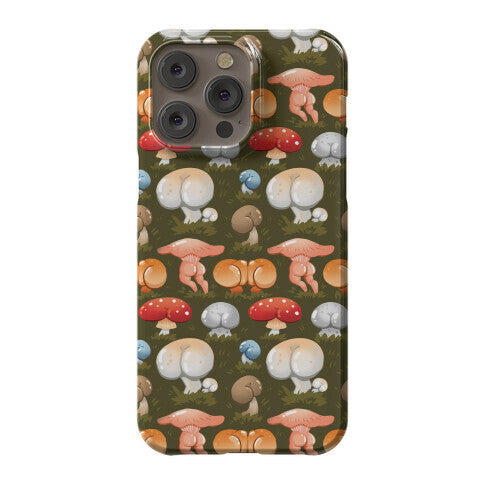 Butt Mushroom Pattern Phone Case