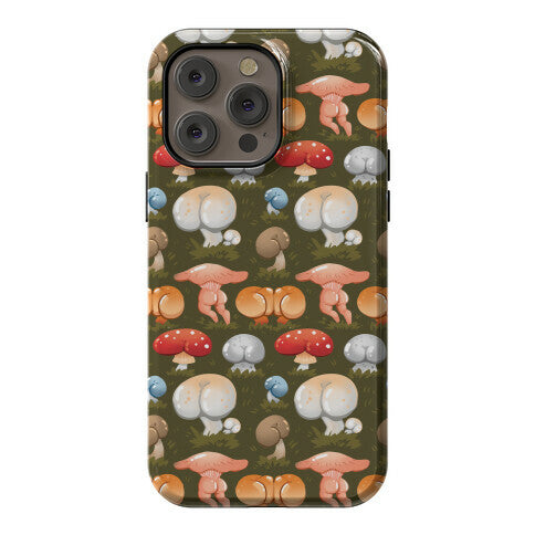 Butt Mushroom Pattern Phone Case
