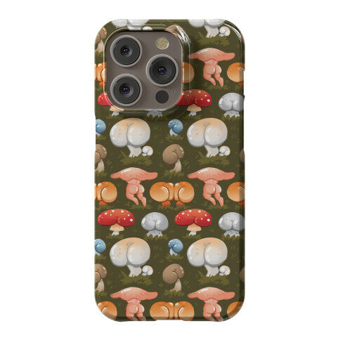 Butt Mushroom Pattern Phone Case
