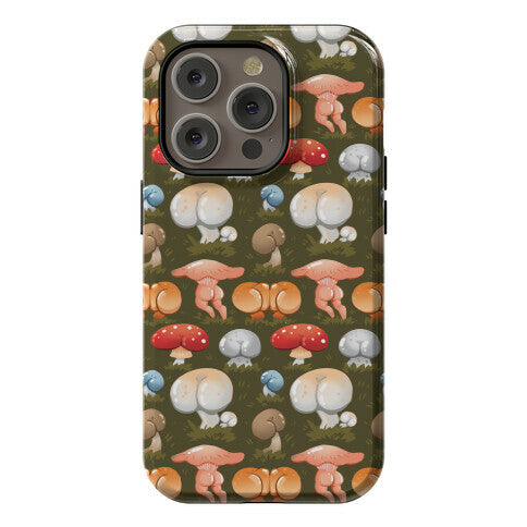 Butt Mushroom Pattern Phone Case