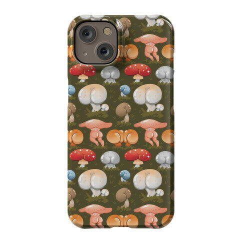Butt Mushroom Pattern Phone Case