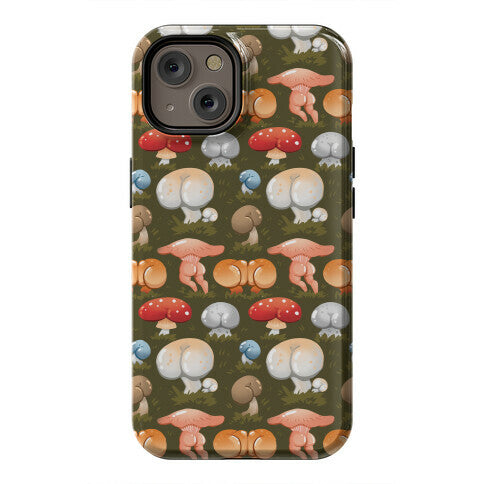 Butt Mushroom Pattern Phone Case