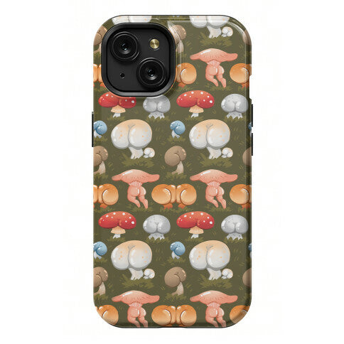 Butt Mushroom Pattern Phone Case