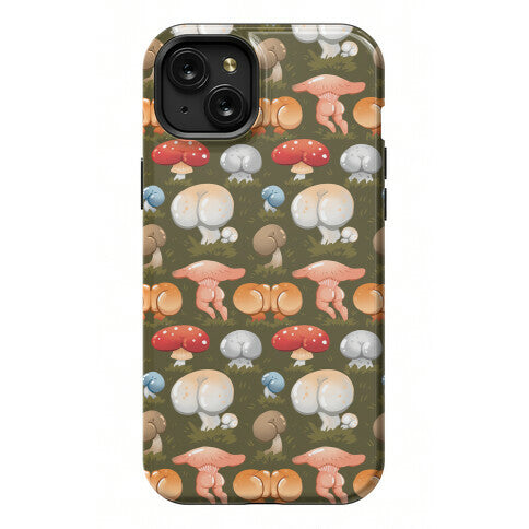 Butt Mushroom Pattern Phone Case