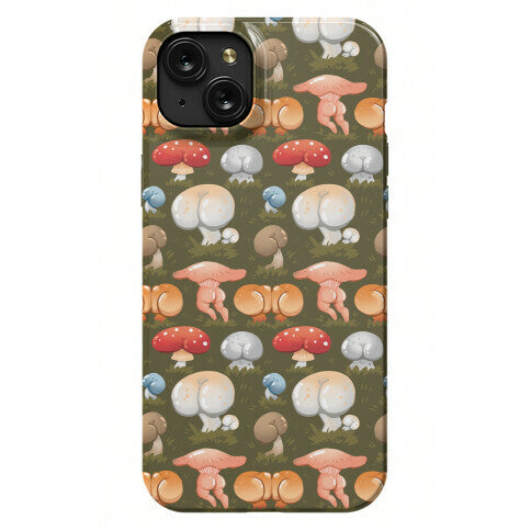 Butt Mushroom Pattern Phone Case