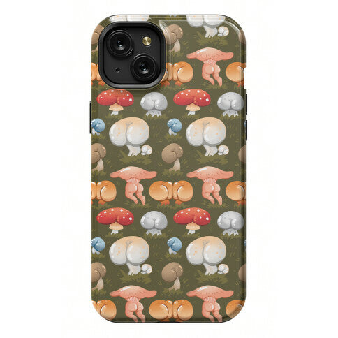 Butt Mushroom Pattern Phone Case