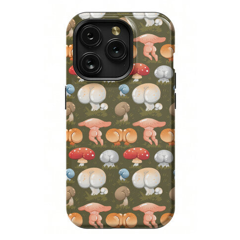 Butt Mushroom Pattern Phone Case