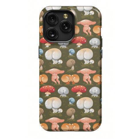 Butt Mushroom Pattern Phone Case
