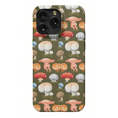 Butt Mushroom Pattern Phone Case