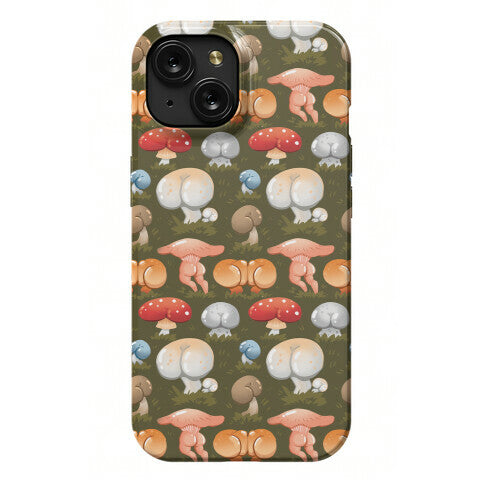 Butt Mushroom Pattern Phone Case