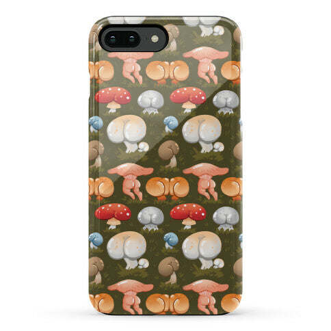 Butt Mushroom Pattern Phone Case