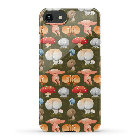 Butt Mushroom Pattern Phone Case