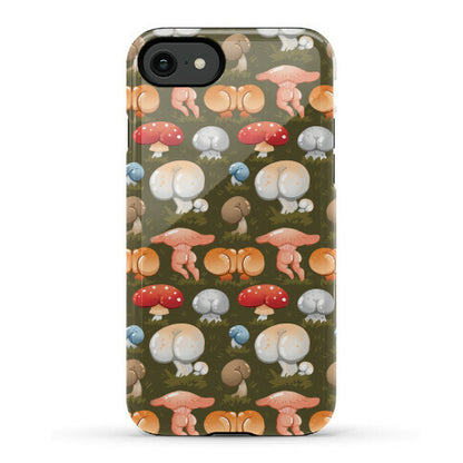 Butt Mushroom Pattern Phone Case