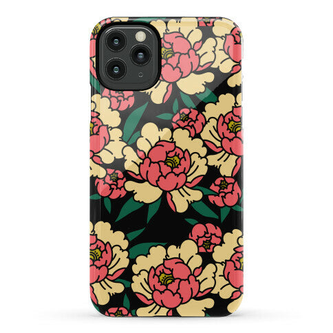 Traditional Tattoo Peony Red Phone Case