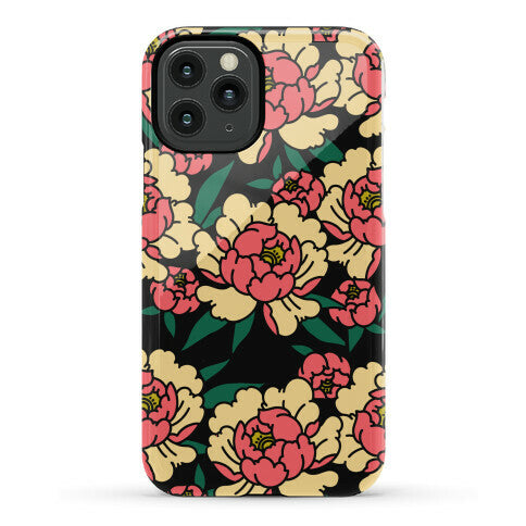 Traditional Tattoo Peony Red Phone Case