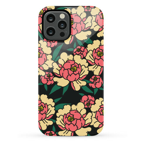 Traditional Tattoo Peony Red Phone Case