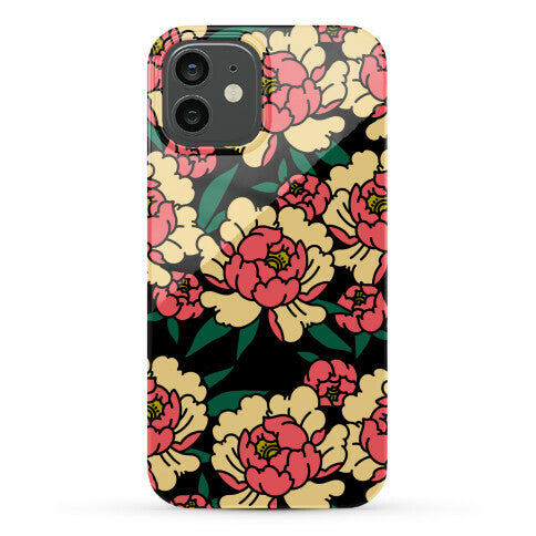 Traditional Tattoo Peony Red Phone Case