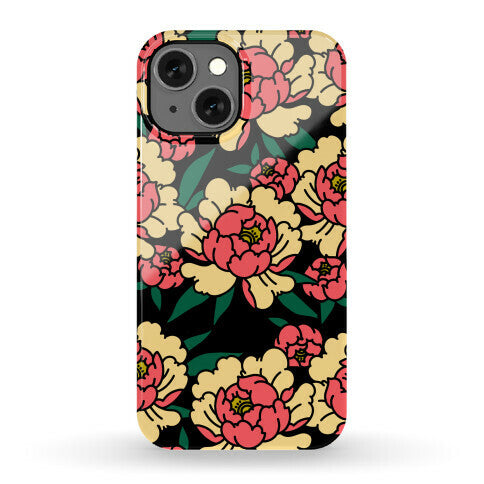 Traditional Tattoo Peony Red Phone Case