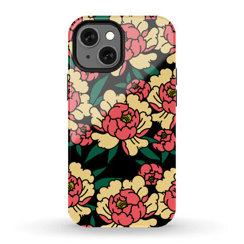 Traditional Tattoo Peony Red Phone Case