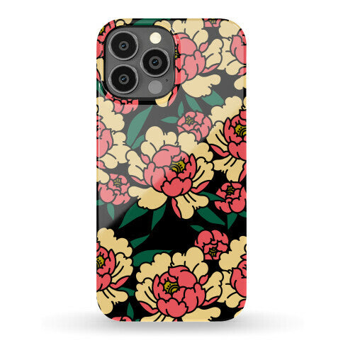 Traditional Tattoo Peony Red Phone Case