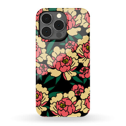 Traditional Tattoo Peony Red Phone Case