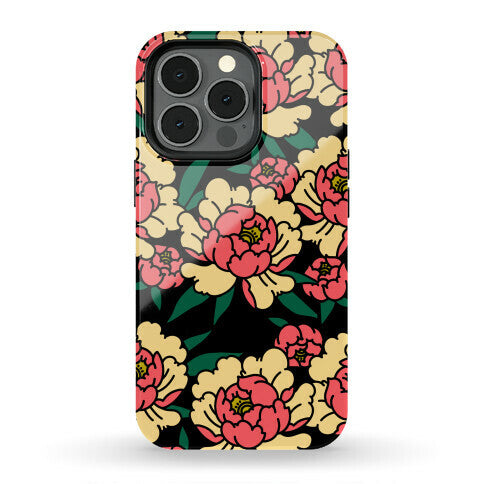 Traditional Tattoo Peony Red Phone Case