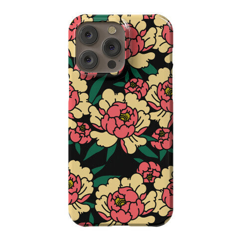 Traditional Tattoo Peony Red Phone Case