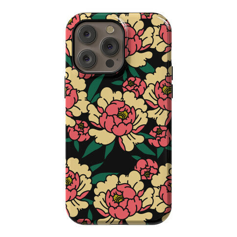 Traditional Tattoo Peony Red Phone Case